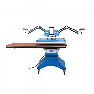 Pneumatic Double Stations Heat Press Machine T Shirt Heat Transfer 40*60cm