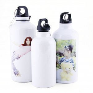 Sublimation Blank Aluminum Travelling Water Bottles 500ml Sport Camping Kettle