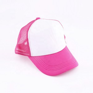 Cotton Advertise Baseball Hat Sublimation Blank Sun Cap Hat for Heat Transfer Printing Summer Mesh Cap