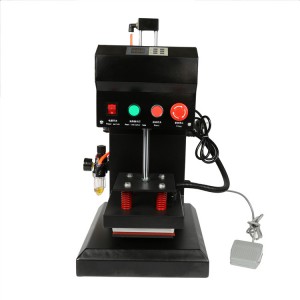 Pneumatic Auto Matic Mini Label Logo Printing Heat Press Transfer Machine