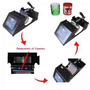 Sublimation 4 In 1 Combo Coffee Cup Printing Ceramic Mugs Heat Press Machine