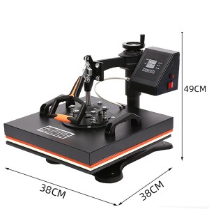 38 X 38cm 5 in 1 T-Shirt Sublimation Machine Heat Press Transfer Machine