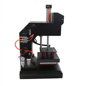 Pneumatic Auto Matic Mini Label Logo Printing Heat Press Transfer Machine