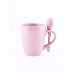 Colorful Sublimation Color Changing Mugs Cups with Custom Printing White Patch Spoon Insert Mug