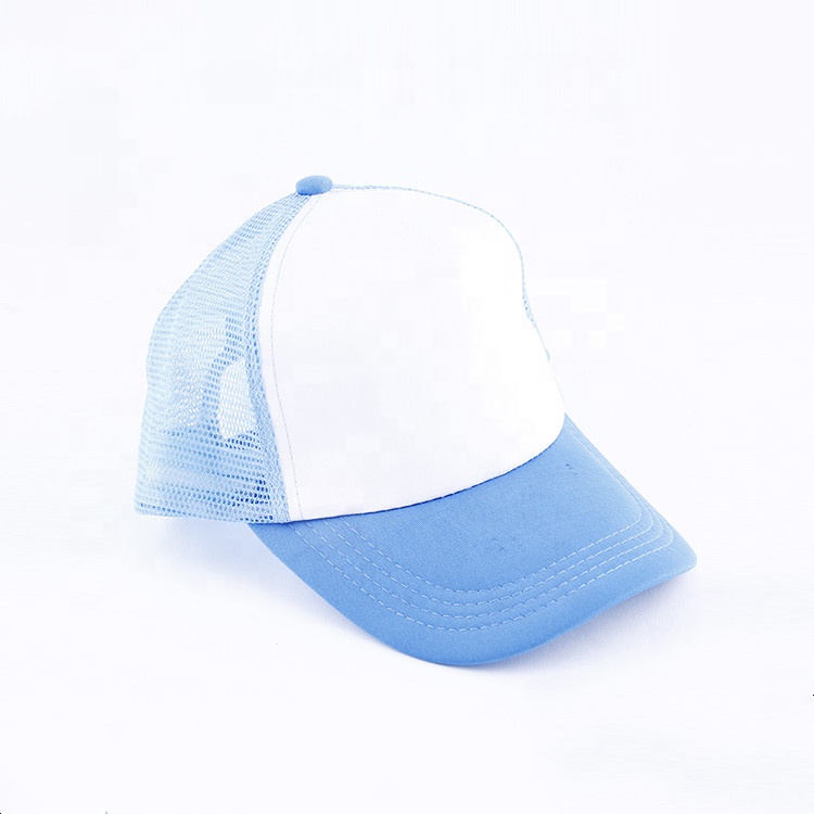 Blank Advertise Bassball Hat Summer Sun Cap blue