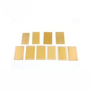 Sublimation Metal Business Card Blanks Custom Engraved Brass Printed Metal Card