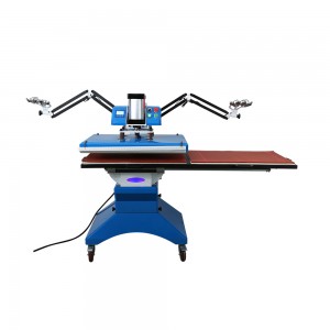 Pneumatic Double Stations Heat Press Machine T Shirt Heat Transfer 40*60cm