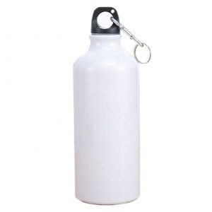 500ml White Blank Aluminum Sports Bottle for 3D Sublimation Printing