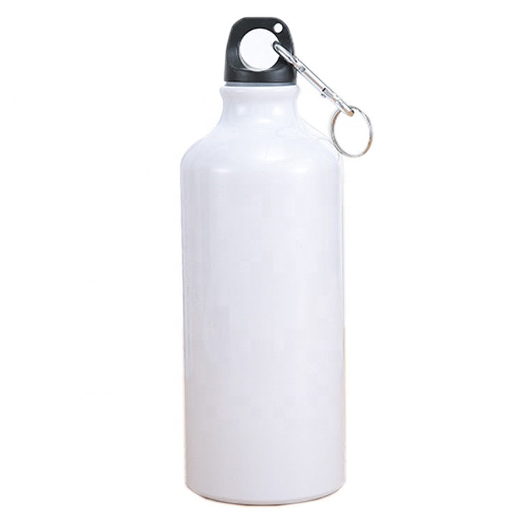 500ml White Blank Aluminum Sports Bottle