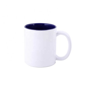 11oz Inside color Sublimation mug,Promotional Gift 11oz Sublimation Printing Colorful Glazed Coffee Ceramic Mug