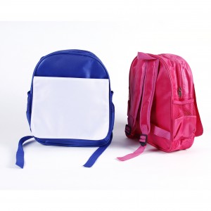 Sublimation Printing Bag Blanks Custom Child Backpack School Bag